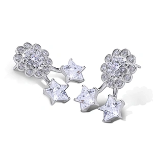 2019 Custom cz Stud Jewellery Sterling Silver Earing For Women