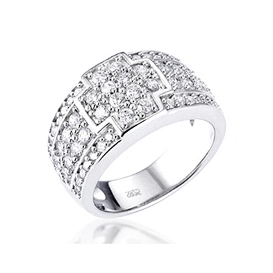 New model cz cross silver cheap bishop rings