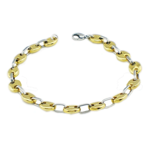 Gold plated stainless steel chain buckle bulk bangles