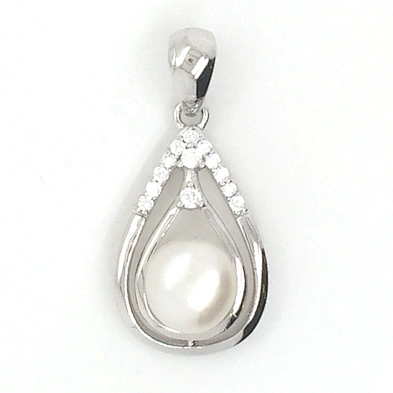 Nice Girls Silver Chain Pearl Waterdrop Cage Designs Pendant Personal