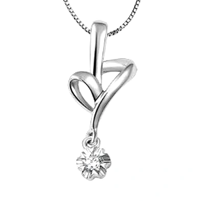 Fashion women shiny cz flower infinity necklace silver