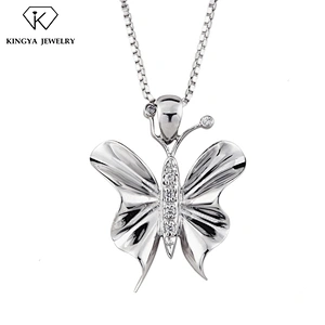 925 Sterling Silver Animal Charm Butterfly Pendant Jewelry Only Pendant