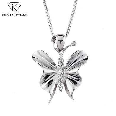 925 Sterling Silver Animal Charm Butterfly Pendant Jewelry Only Pendant