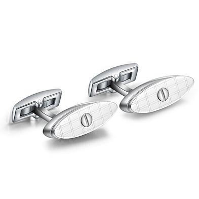 Custom-Made Eye Shape Engraved Stainless Steel Suit Shirt Cufflinks For Men
