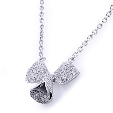 Micro pave jewelry wholesale fancy pendant design for girl