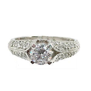 Wholesale sterling silver mounting all interchangeable stone ring