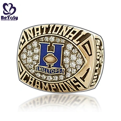 Gold plated enamel multi stone zircon ring for men