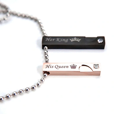 Custom endwise rose gold blank bar pendant necklace wholesale