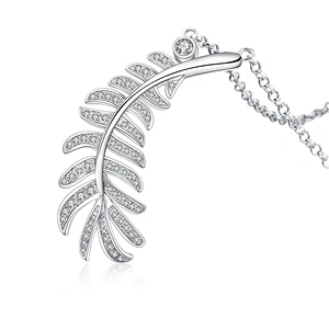 White Cz Stone Leaf Jewelry Bridal Wedding Fancy Necklace Set