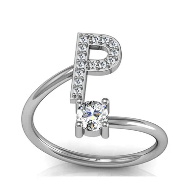 Four finger initial letter n jewelry ring custom logo