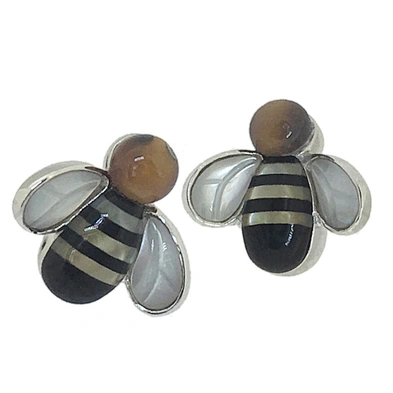 Tortoise shell resin jewelry silver s925 animal earring