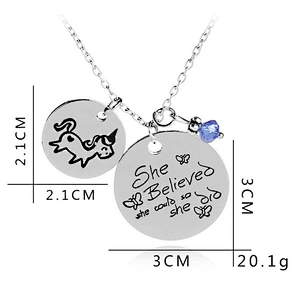 Unique christmas coin necklace german 925 silver jewelry