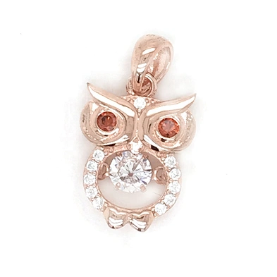 925 Sterling  Silver Charm Owl Necklace Set, Crystal Nature Stone Owl Pendant Necklace, Locket Owl Necklace Diamond
