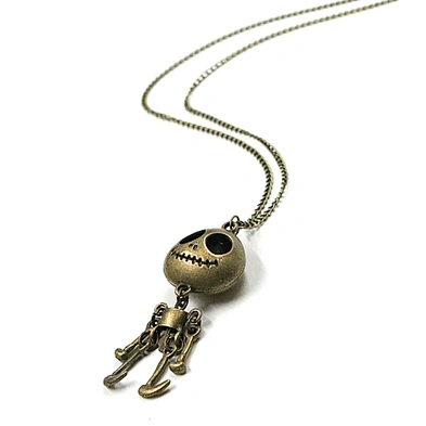 Ying Yang Charm Zombie Stainless Steel Cremation Skull Pendant