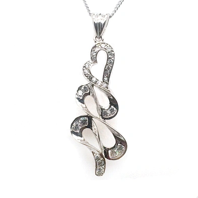 Special Big Flutter Heart Design Silver Necklace Pendant Wholesale