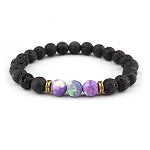 Free Tied Aromatherapy Aroma Diffuser Quality Lava Rock Gay Silicone Pride Bracelet