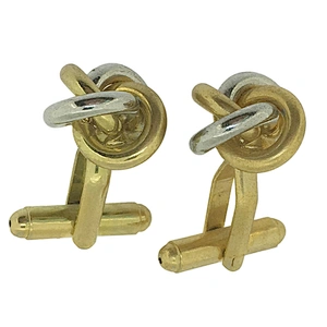 Swirl design cute men's golden fruits and vegetable cufflinks