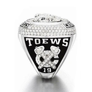 Stanley Cup Chicago Blackhawks Zircon Signet Ring