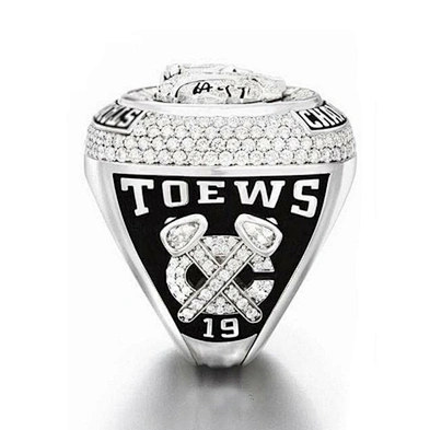 Stanley Cup Chicago Blackhawks Zircon Signet Ring