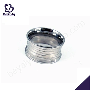 Fashion best price popular men blank stainless steel ring