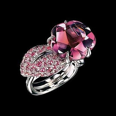 Rose cut synthetic diamond ring jewelry made in thailand