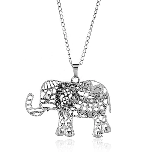 New hot style jewelry retro simple fashion chain resin elephant pendant necklace