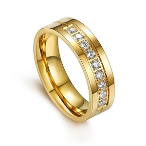 Fashion saudi dubai pure diamond 24k gold jewelry ring men