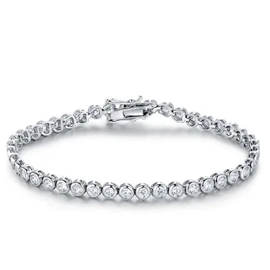 Beauty girls aaa cz silver bracelets souvenir for party