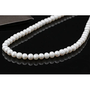 Fashion custom silver women beads chain choker necklace pearl pearls jewelry