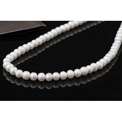 Fashion custom silver women beads chain choker necklace pearl pearls jewelry