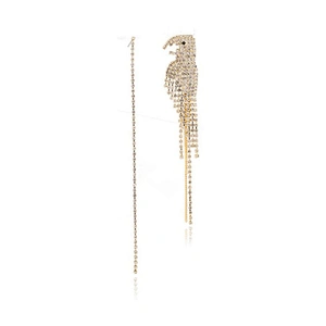 Brazilian earring 24 carat gold plated parrot jewelry