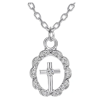 Fine 4 Pieces Big Costume Alloy Stainless Steel Cross Jewelry Set