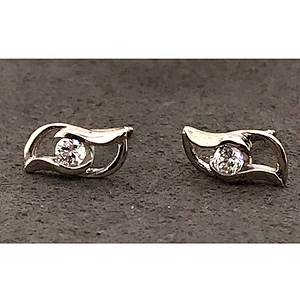 S925 Sterling Silver Hand Made Eye Earrings, Eye Stud Earrings Jewelry