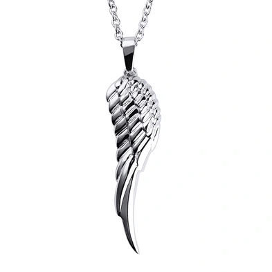 Low MOQ wholesale silver angel wing charm for child