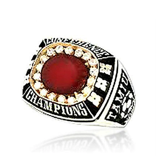Memory souvenir custom cz softball championship rings