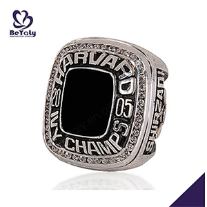 Black painting custom signet kids baseball championship rings