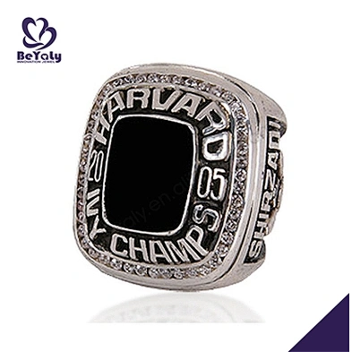 Black painting custom signet kids baseball championship rings