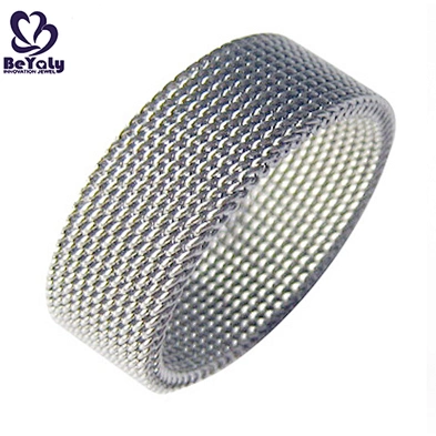 Fashion popular tat braided 316l surgical stainless steel ring