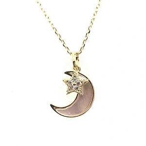 Best Price Gold Chain Star And Moon Shape Drop Wholesale Gold Necklaces For Sale