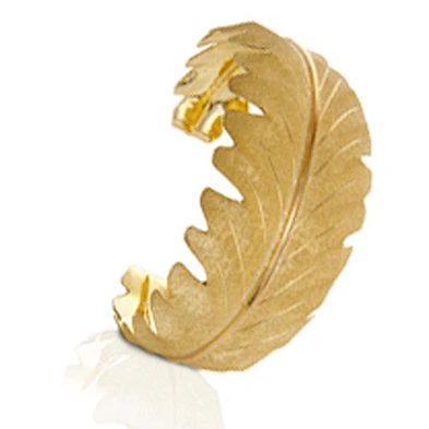 925 silver golden leaf custom engraved metal bracelet