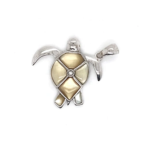 Fashion Design Silver Wholesale Sea Turtle Pendant With Pearl Oyster