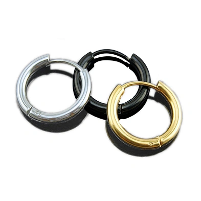 Wholesale thin hoop earring surgical steel jewelry in china