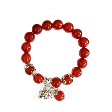 Nepal Glass Charm Gemstone Bead Women Pink Magnetic Friendship Bracelet Health Bangles Quotes