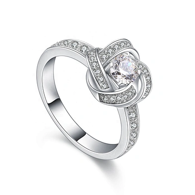Celtic Knot Sterling Silver Ring, Promise Knot Engagement Rings From China