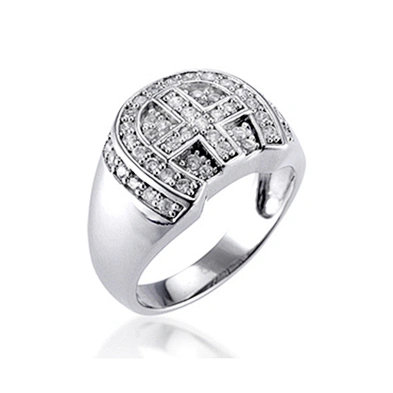 Grand unisex fashion cz set ring japan silver jewelry