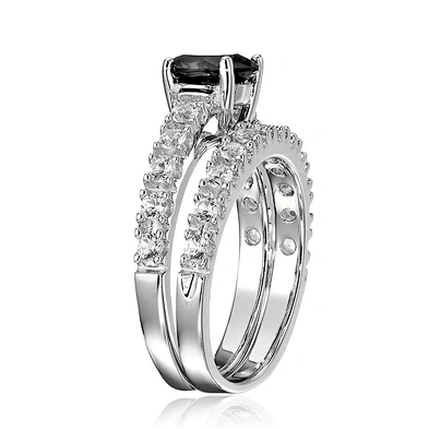 Couple eternity copper cluster artificial 18k diamond art deco two in one ring