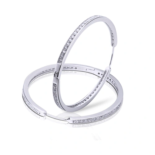 925 Silver Earrings For Women Hoop, Women Unique Hoop Earring 2020