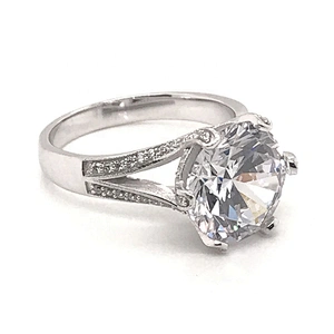 Pure Cute Chic Wedding Anniversary Gifts Silver Ring For Wife