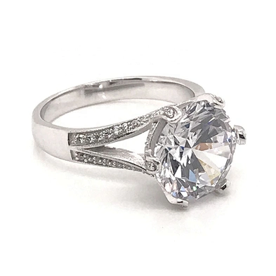 Pure Cute Chic Wedding Anniversary Gifts Silver Ring For Wife