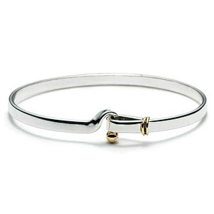 Exquisite cheap simple bangle 925 silver rhodium plated jewelry